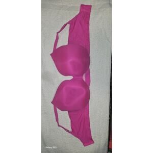 New! CACIQUE Lightly Lined T-Shirt Bra Underwire Sidewire Neon Pink SZ 44C NWT